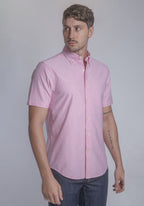 CARVEN CAMISA M/C HOMBRE ROSADO CVK03102PK