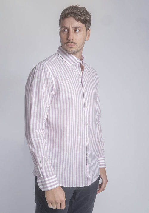 CARVEN CAMISA M/L HOMBRE ROSADO CVK04143PK