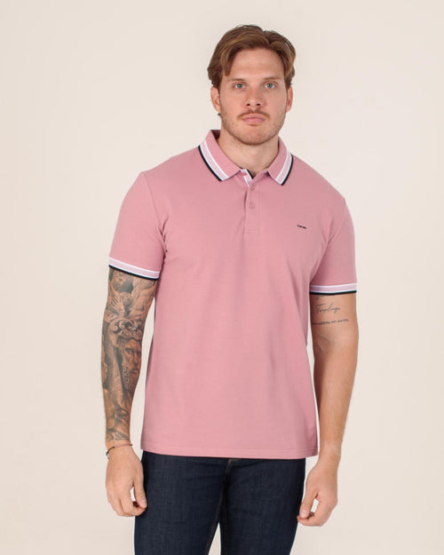 CARVEN POLO HOMBRE ROSADO CVY31545AUPK