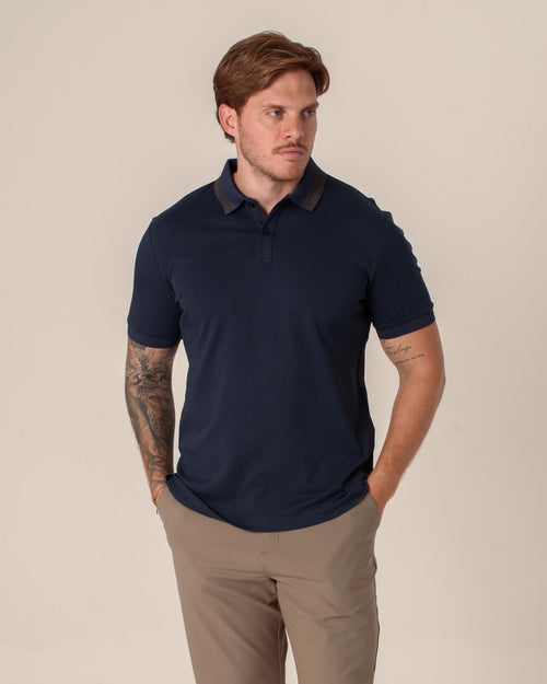 CARVEN POLO HOMBRE AZUL CVY31540DKNV