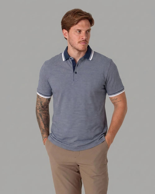 Polo P/H M/C Carven Para Hombre Color Azul Cv-Z31-140-Dknv