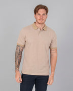 Polo P/H M/C Carven Para Hombre Color Beige Cv-Z13-163-Sd