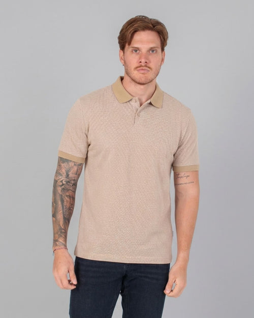 Polo P/H M/C Carven Para Hombre Color Beige Cv-Z13-163-Sd