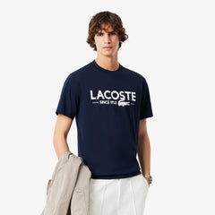 LACOSTE TH6541166 CAMISETA ESTAMPADA NAVY BLUE