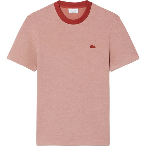 lacoste camiseta cuello redondo naranja