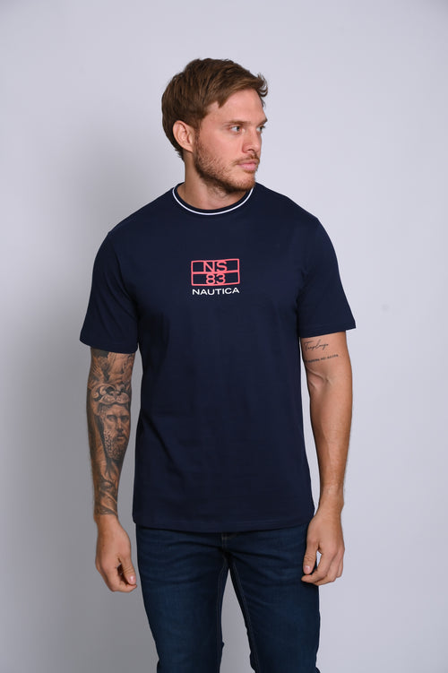 NAUTICA CAMISETAS DE HOMBRE AZUL