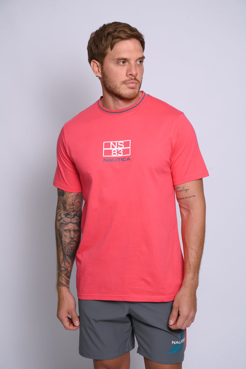 NAUTICA CAMISETAS DE HOMBRE BEIGE