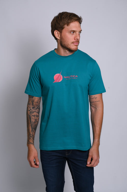 NAUTICA CAMISETAS DE HOMBRE VERDE