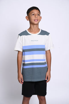 NAUTICA CAMISETAS DE NIÑO BLANCO
