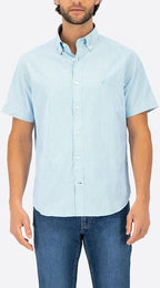 NAUTICA CAMISA M/C DE HOMBRE AZUL 0199WS-4KF