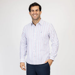 CAMISA NAUTICA PARA CABALLERO COLOR BLANCO