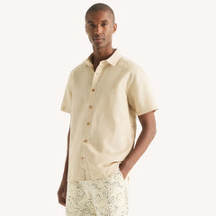 CAMISA NAUTICA PARA CABALLERO COLOR BEIGE