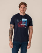 NAUTICA T-SHIRT M/C DE HOMBRE AZUL VR5806-4NV