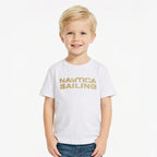 CAMISETA NAUTICA PARA NIÑO COLOR BLANCO