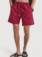 PANTALONETA DE BAÑO NAUTICA PARA CABALLERO COLOR ROJO