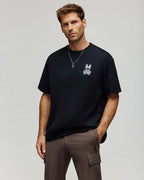 psycho bunny camiseta hombre fantasia negro