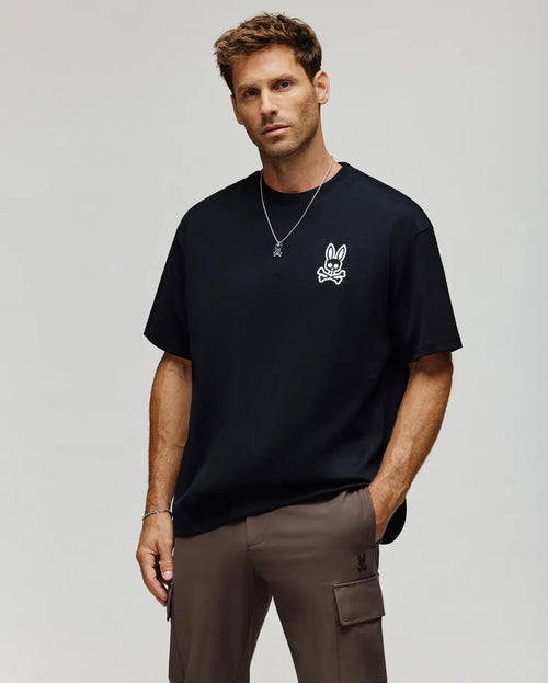 psycho bunny camiseta hombre fantasia negro