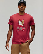 psycho bunny camiseta hombre fantasia rojo