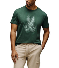 psycho bunny camiseta hombre fantasia verde