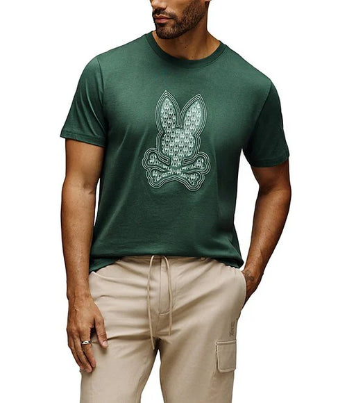 psycho bunny camiseta hombre fantasia verde
