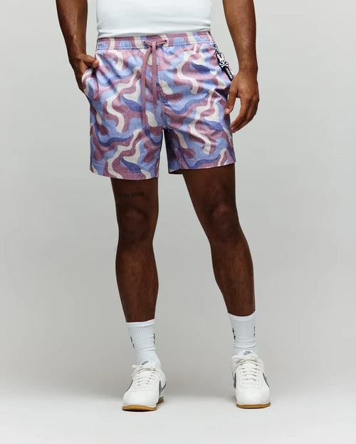 psycho bunny pantaloneta de baño hombre fantasia morado