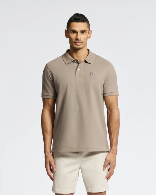 psycho bunny polo manga corta hombre clasica marron