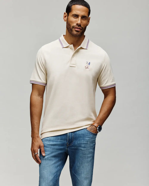 psycho bunny polo manga corta hombre fantasia beige