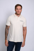 PSYCHO BUNNY POLO MANGA CORTA HOMBRE FANTASIA BEIGE