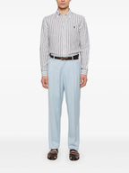CAMISA M/L RALPH LAUREN HOMBRE 5138B NEW OLIVE/WHITE 710969636001