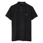CAMISA POLO M/C RALPH LAUREN HOMBRE BLACK MARL HEATHER 710680784011
