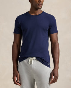 T-SHIRT RALPH LAUREN HOMBRE 3PK NAVY/BRCLY HTHR/WHITE 714830304036