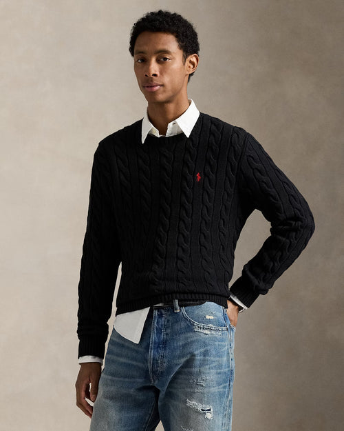 SUETER RALPH LAUREN HOMBRE POLO BLACK 710775885012