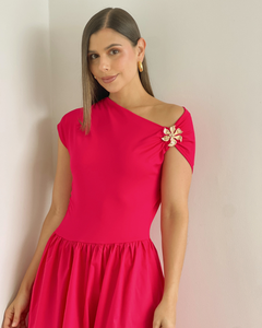 VESTIDO PRIMIA P.040 CEREZA