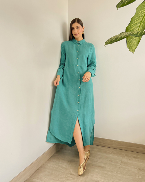 VESTIDO PRIMIA STELLA MENTA