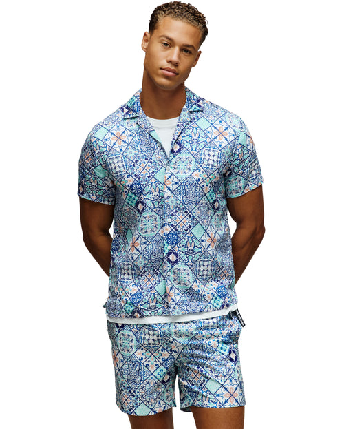 PSYCHO BUNNY CAMISAS HOMBRE AZUL