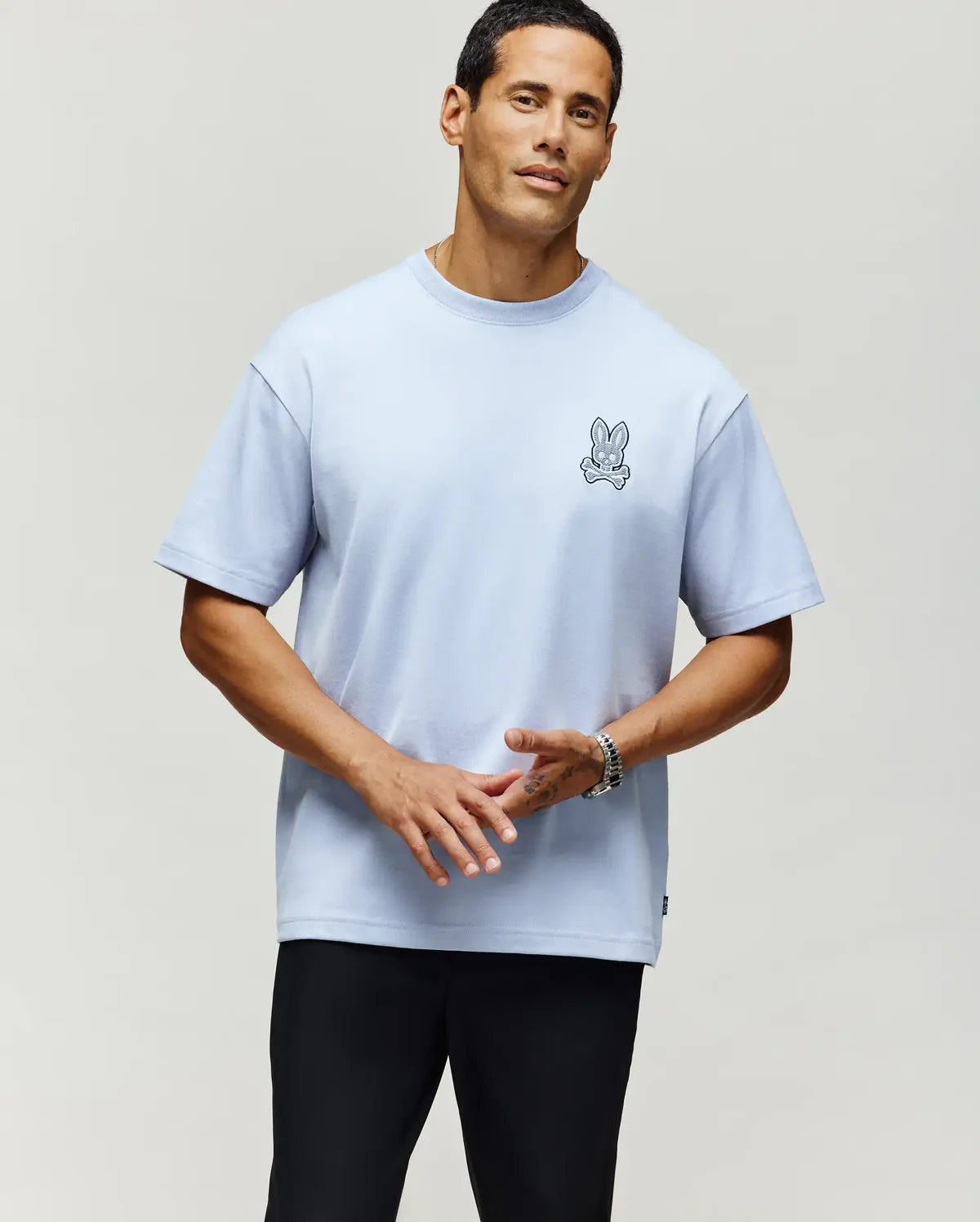 PSYCHO BUNNY CAMISETAS HOMBRE AZUL