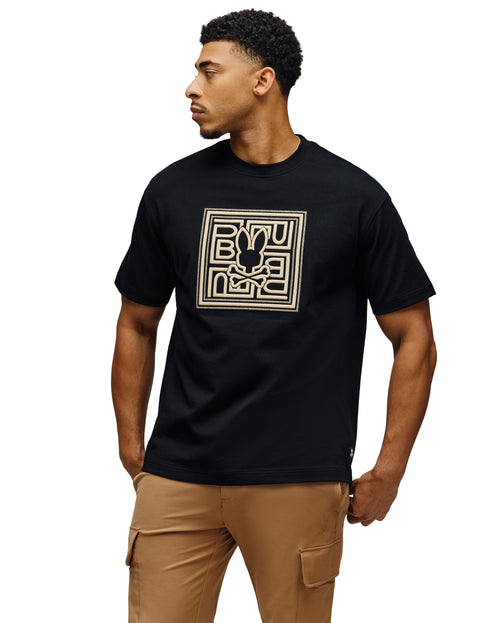 PSYCHO BUNNY CAMISETAS HOMBRE NEGRO