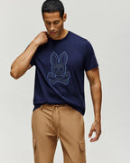 PSYCHO BUNNY CAMISETAS HOMBRE AZUL