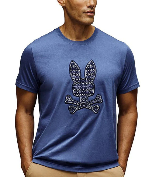 PSYCHO BUNNY CAMISETAS HOMBRE AZUL