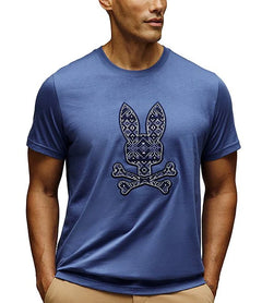 PSYCHO BUNNY CAMISETAS HOMBRE AZUL