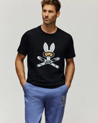 PSYCHO BUNNY CAMISETAS HOMBRE NEGRO