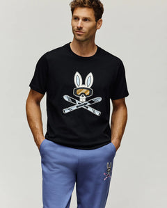 PSYCHO BUNNY CAMISETAS HOMBRE NEGRO