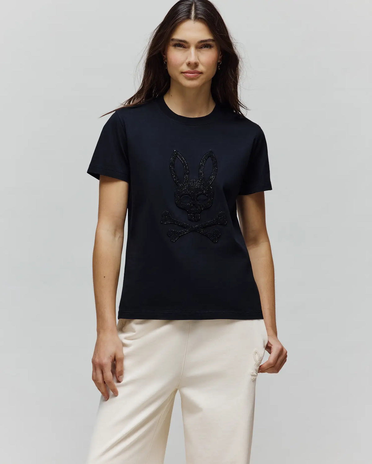 PSYCHO BUNNY CAMISETAS DAMA NEGRO