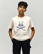 PSYCHO BUNNY CAMISETAS NIÑO BLANCO