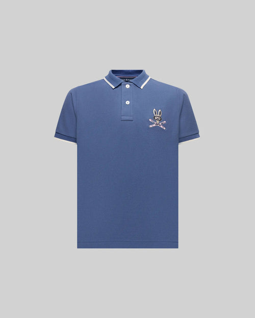 PSYCHO BUNNY CAMISETA TIPO POLO HOMBRE AZUL