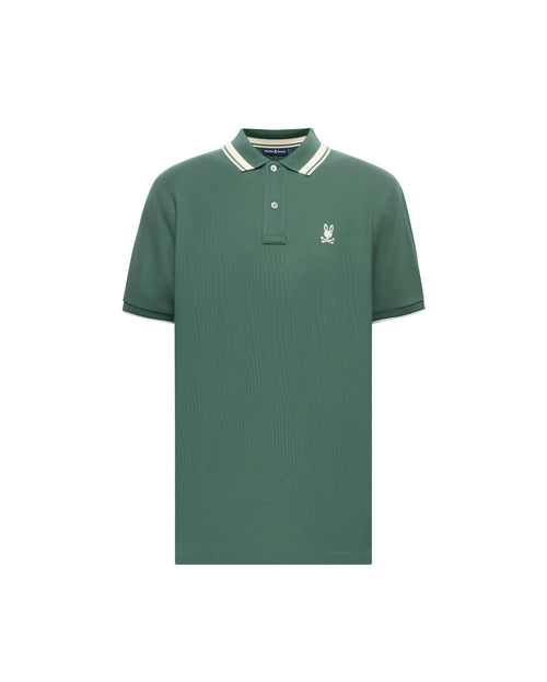 PSYCHO BUNNY CAMISETA TIPO POLO HOMBRE VERDE
