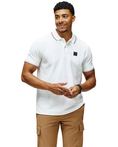 PSYCHO BUNNY CAMISETA TIPO POLO HOMBRE BLANCO