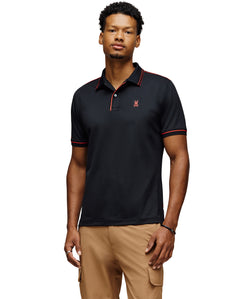 PSYCHO BUNNY CAMISETA TIPO POLO HOMBRE NEGRO