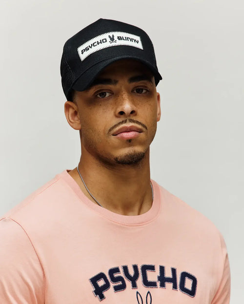 PSYCHO BUNNY GORRAS HOMBRE NEGRO