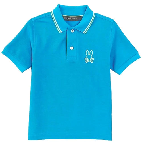 psycho bunny polo manga corta niño fantasia azul
